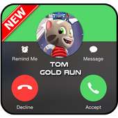 Fake Call Talking Tom Gold Run Free