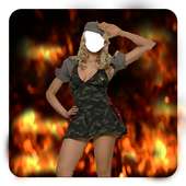 Woman Army Photo Suit on 9Apps