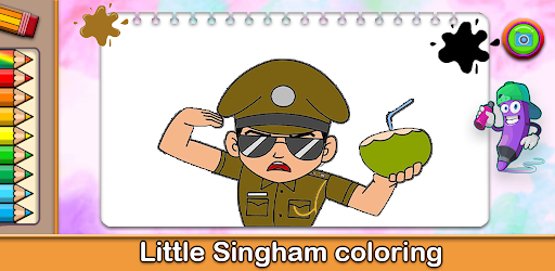 How to Draw Little Blue Singham Vs Black Shadow War | Little Singham Step  by Step Easy@Rainbowcuteart - YouTube