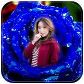 Blue Rose Photo Frame