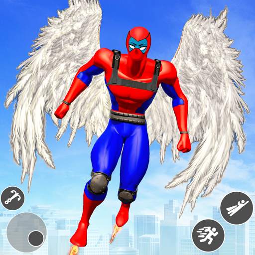 Wings Rope Hero: City Battle