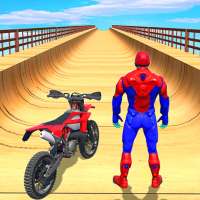 Superhero Speed Bike Racing: GT Mega Ramp Games