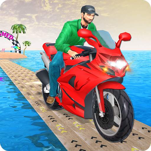 Water Park Bike Rider - Moto Stunt Bike Games