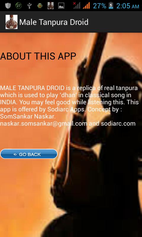 Tanpura deals droid online