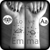 Tattoo My Photos With My Name