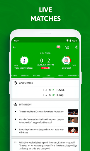 BeSoccer - Soccer Live Score 2 تصوير الشاشة