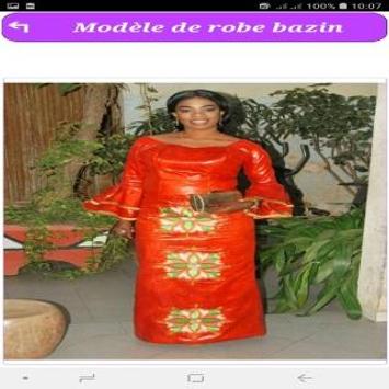 Modèle robe en bazin hot sale