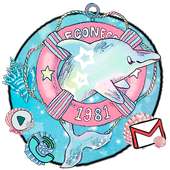 Tema, Wallpaper, ikon Cute Dolphin