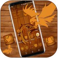 Wooden Eagle Theme Launcher