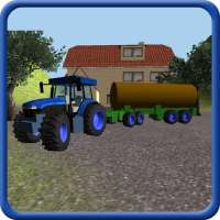 Tractor Estiércol Transport 3D