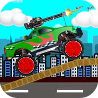 Monster Truck game  with Gun Climb Shooting