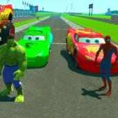 Superheroes Fast Highway Racing