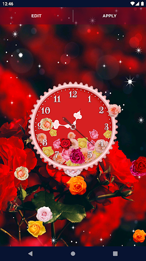 Rose Clock 4K Live Wallpaper 6 تصوير الشاشة
