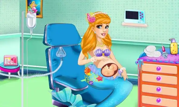 Mermaid Birth Baby Games Apk Download for Android- Latest version 5.3.2-  air.net.ozonedevelopment.PregnantMermaidBirthSecondBaby