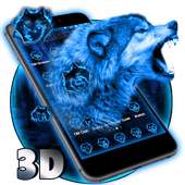 3D النيون حية الذئب الموضوع on 9Apps