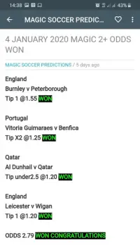 magic soccer prediction