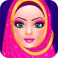 Hijab búp bê thời trang thẩm mỹ viện ăn mặc on 9Apps