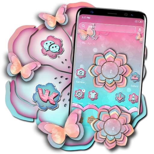 Echeveria Flower Launcher Theme