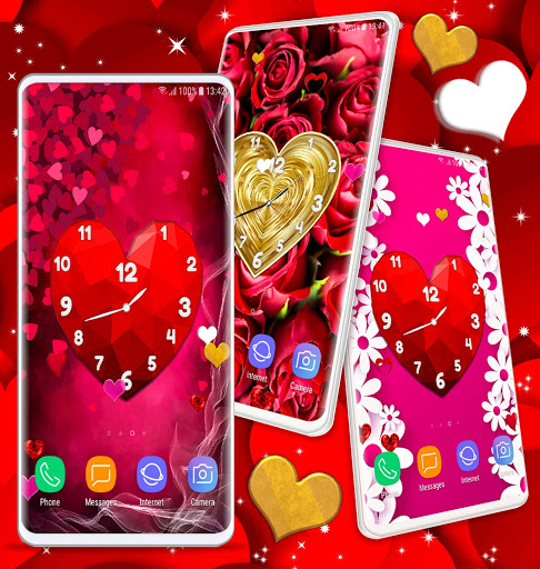 Love Clock Wallpaper ❤️ Hearts 4K Live Wallpaper скриншот 8