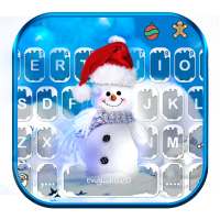 Tema Keyboard Blue Christmas1