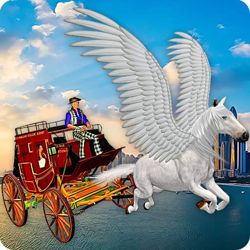 Flying Horse Taxi City Transport: Horse Games 2020