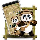 Robe Hologram Crazy panda Theme 2D