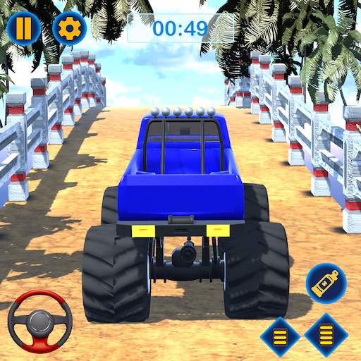 Monster Truck Stunts - Mountain Climb Stunt