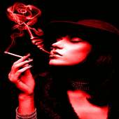 Red Smoke Girl LWP on 9Apps