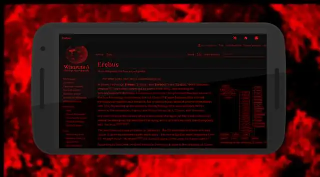 Erebus: Darkness Browser Screenshot