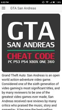 Codes for GTA San Andreas Game 앱 다운로드 2023 - 무료 - 9Apps