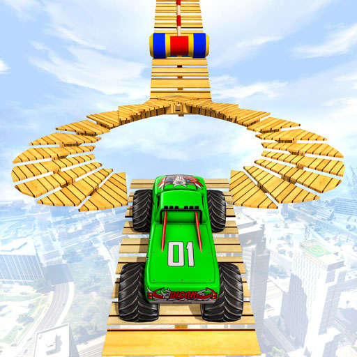 Crazy Monster Truck Ramp Stunt Game 2021