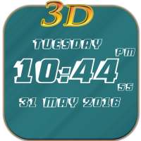 3D Digital Clock LWP Free