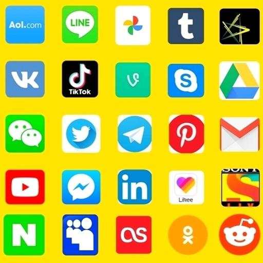 All social media apps 2020