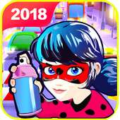 Subway miraclous Adventures Ladybug Run Surfer