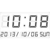LED clock widget B-Me Clock on 9Apps