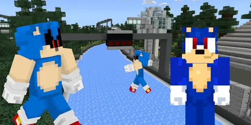 sonic exe Minecraft Skins