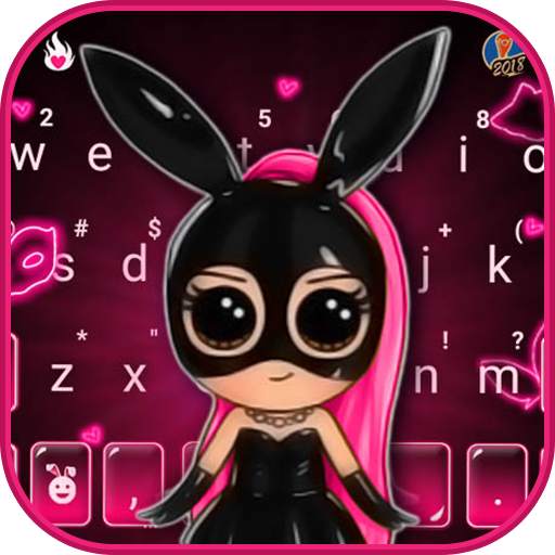 Sexy Bunny Girl Keyboard Theme