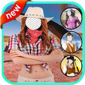Cowboy Costumes Photo Frame on 9Apps