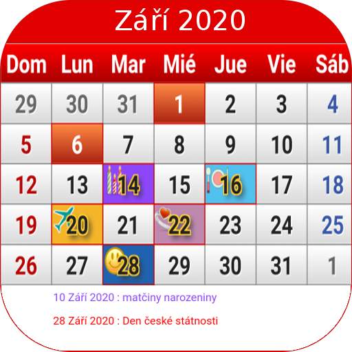 Czech Calendar 2020