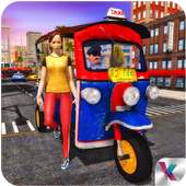 Taxi Games: Offroad Tuk Tuk Rickshaw Driving