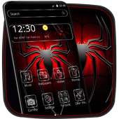 Dark Black Red Spider Theme on 9Apps