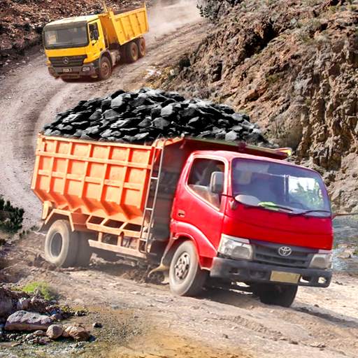 Offroad Logging Cargo Truck Semi Trailer : Uphill