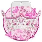 Pink Glitter Crown on 9Apps