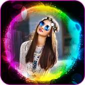 Neon Round Photo Frames on 9Apps