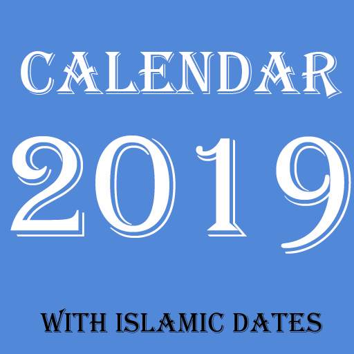 Calendar 2019 With Islamic Dates