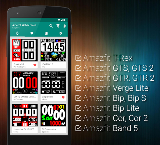 Amazfit verge discount watch face apk