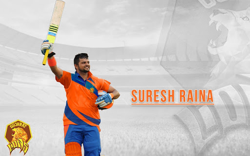 Download Suresh Raina Csk Poster Wallpaper | Wallpapers.com