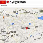 Kyrgyzstan map