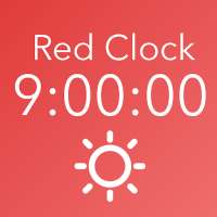 빨간 시계 - 말하는 탁상 시계 (정각 알림)