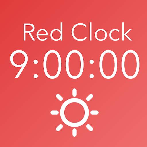Red Clock - Speaking Desk Clock